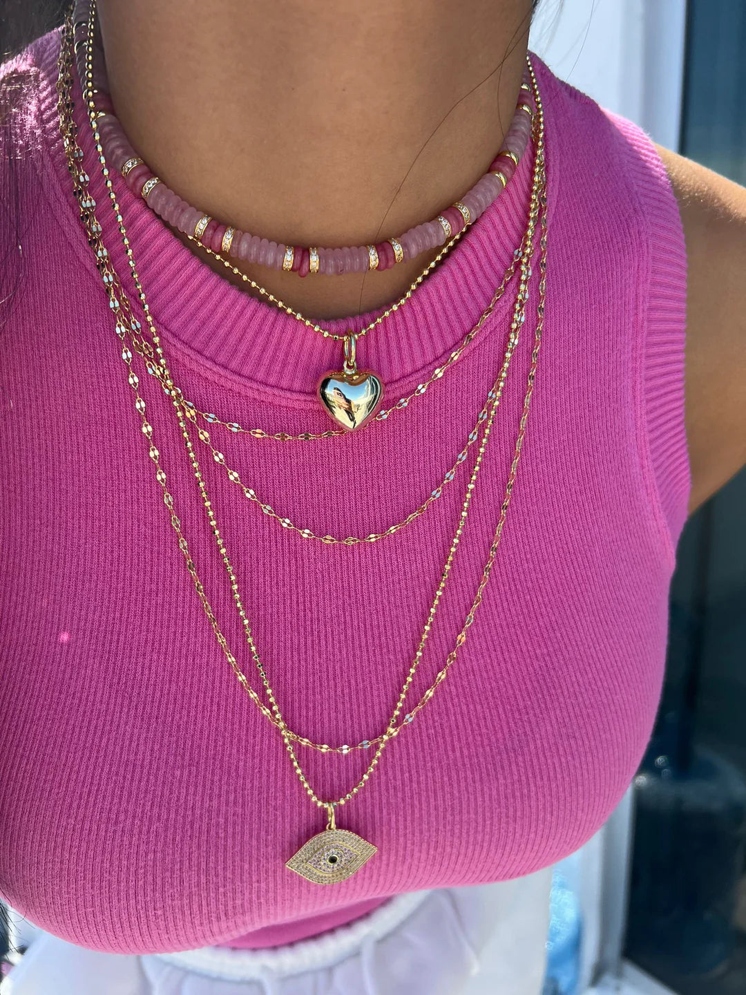 Pink Pukka Necklace