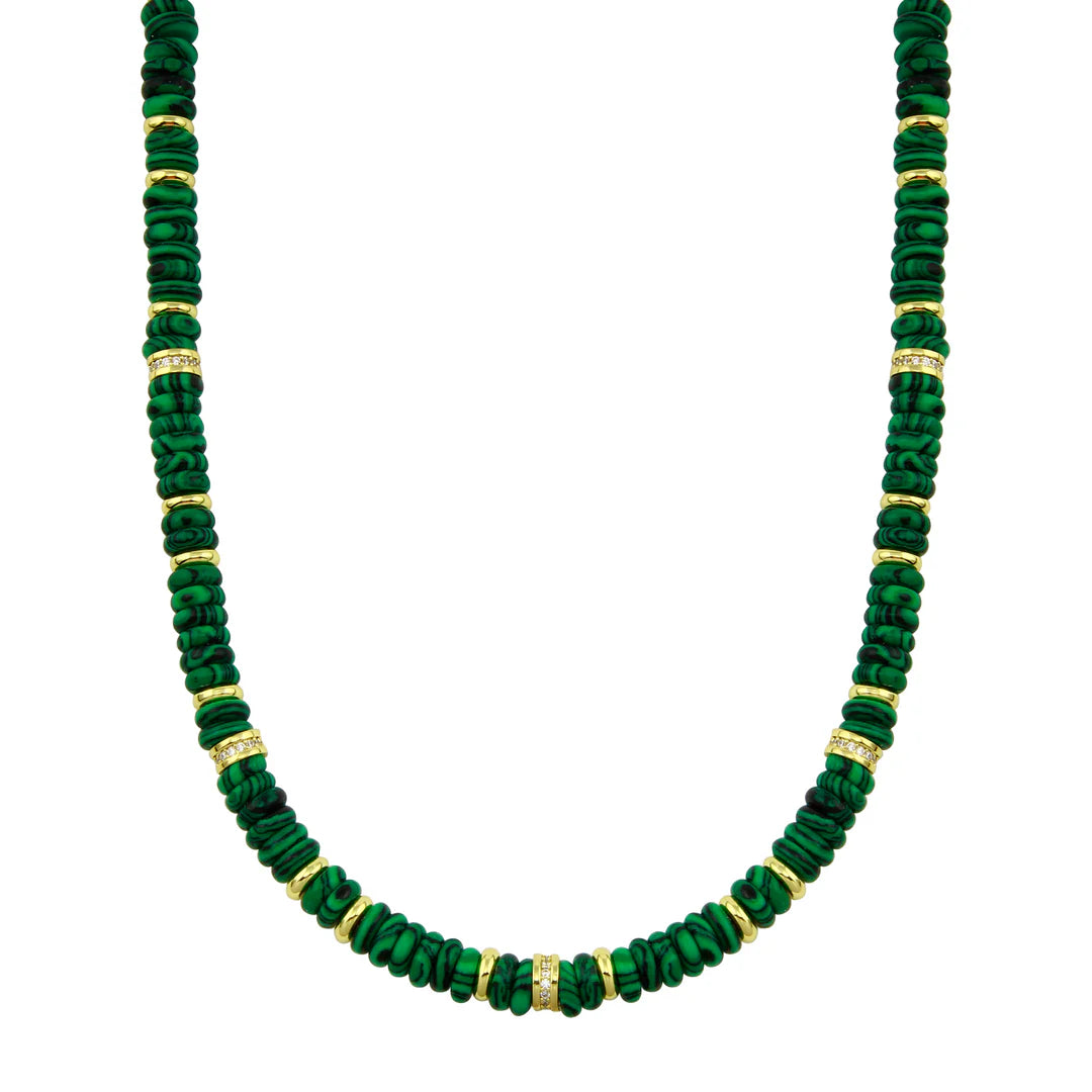 Green Pukka Gold Necklace