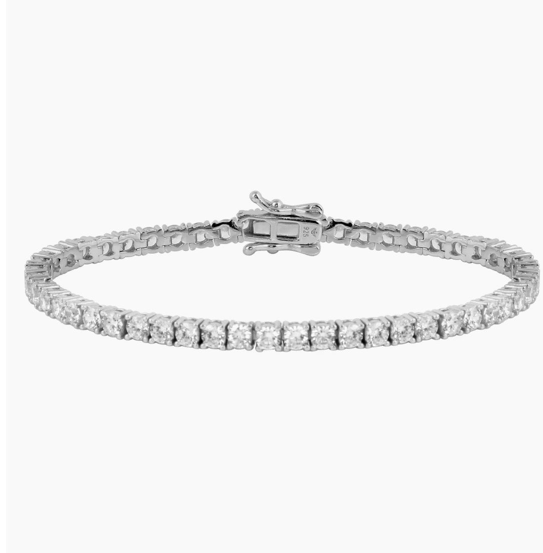SILVER CLASSIC TENNIS BRACELET