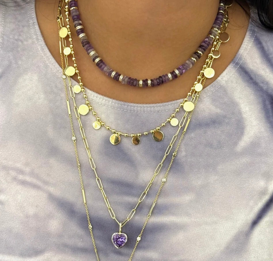 AMETHYST PUKKA NECKLACE