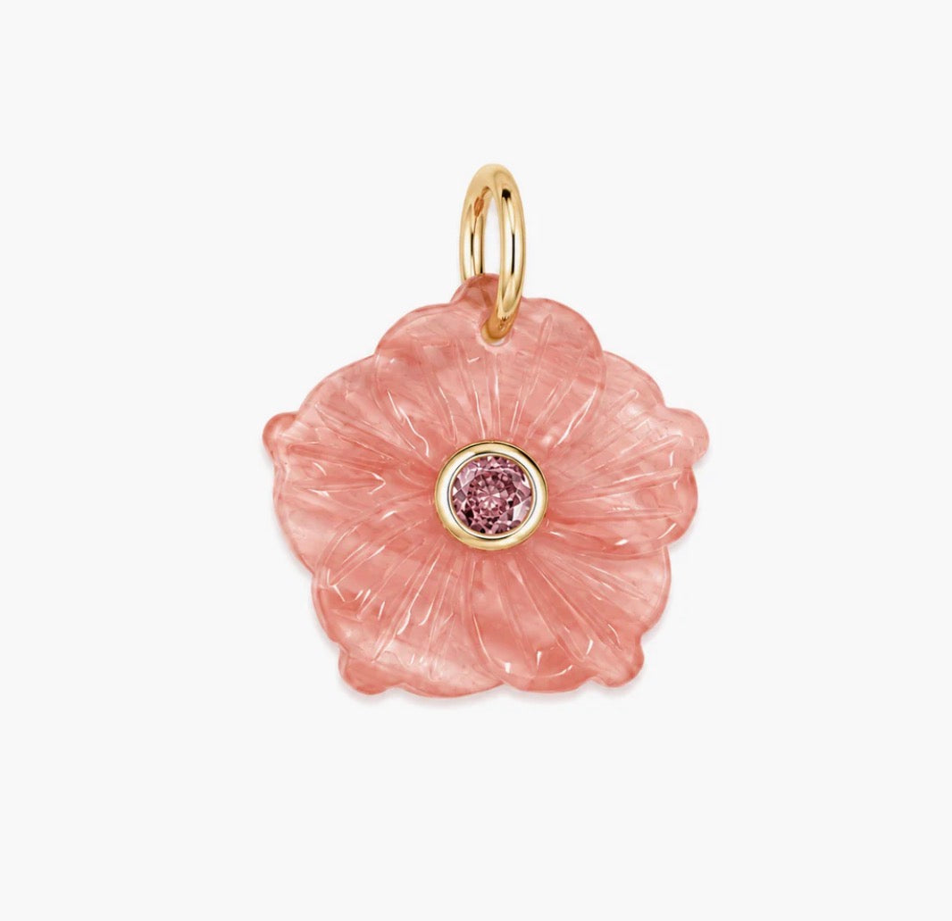 PINK BLOOMSTONE CHARM