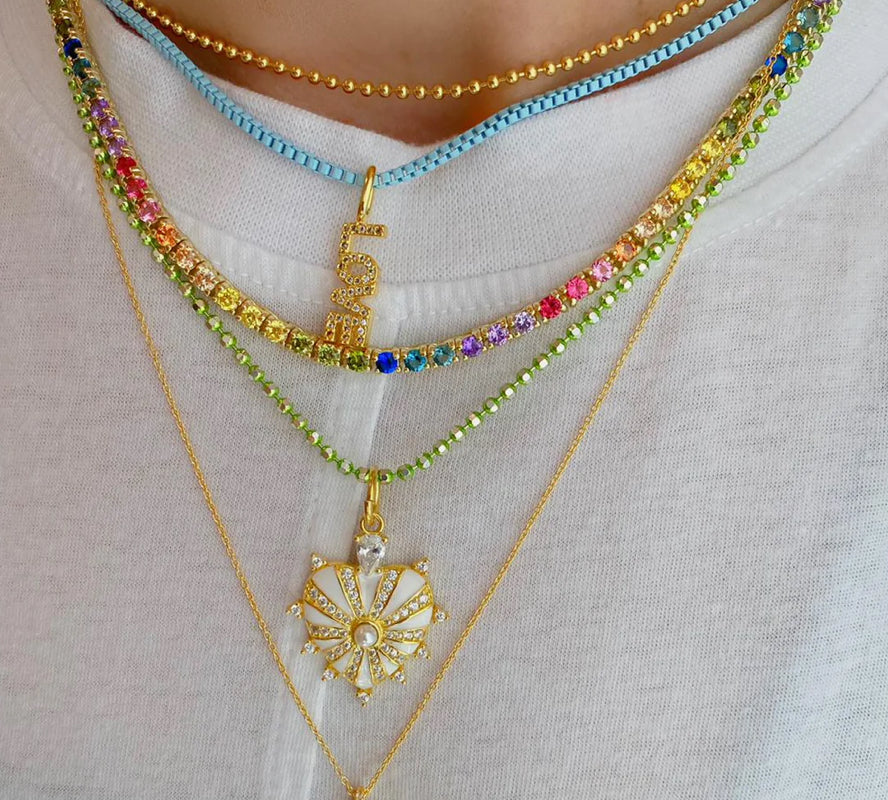EVERYDAY RAINBOW TENNIS NECKLACE