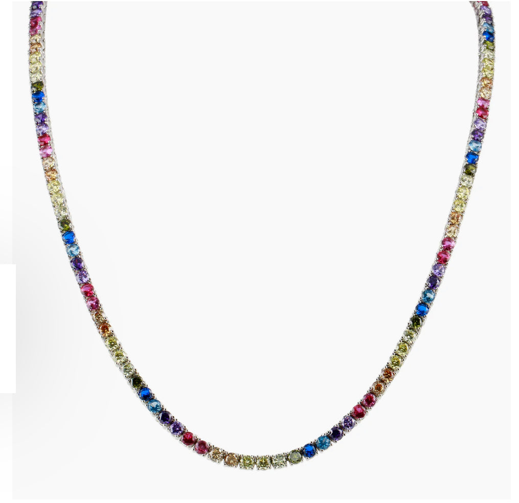 EVERYDAY RAINBOW TENNIS NECKLACE