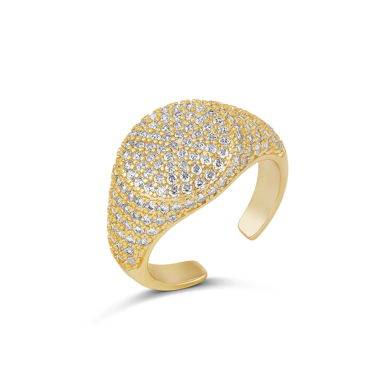 PAVE PINKY RING