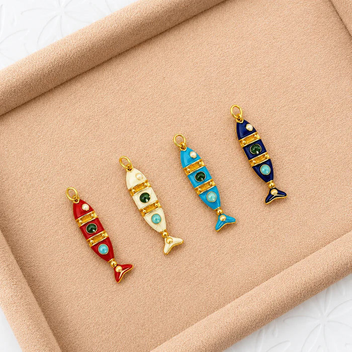 Amalfi Fish Enamel Charm