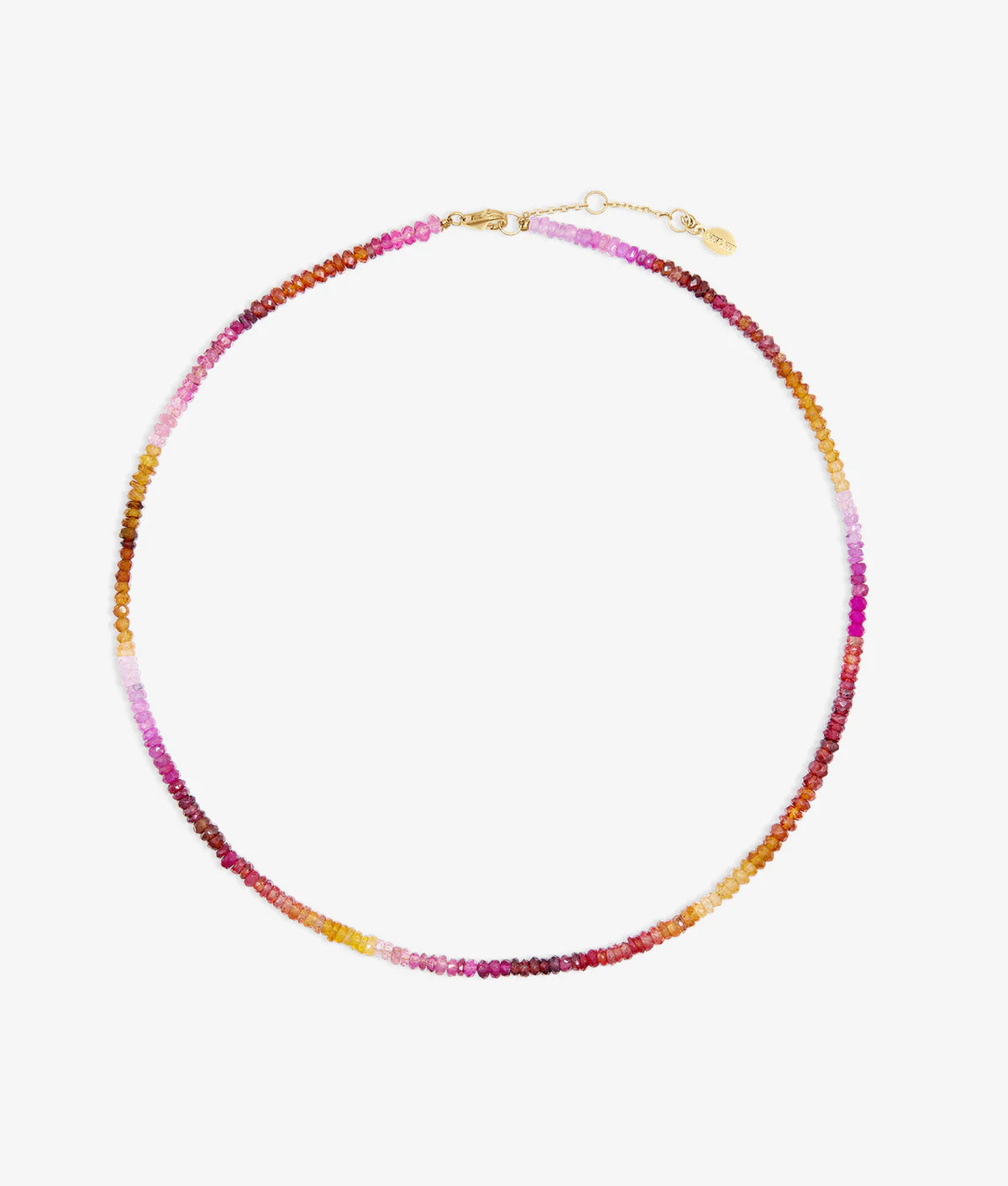 Aisha Gemstone Necklace in Amber