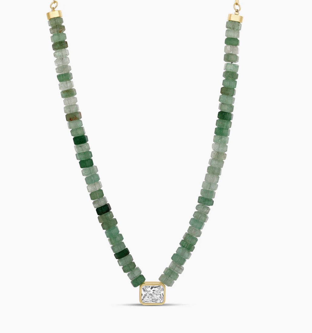EMERALD IN EVERY TONE NECKLACE