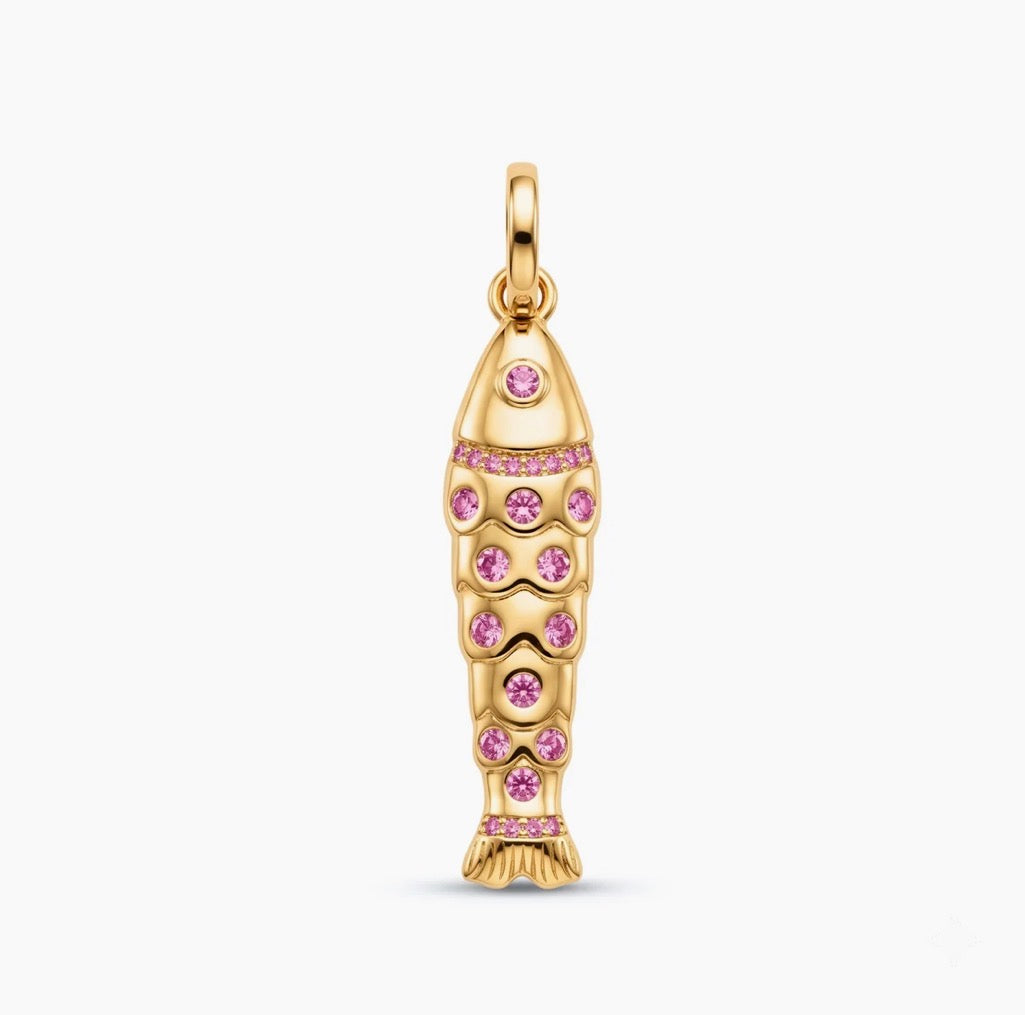 PINK FISH CHARM