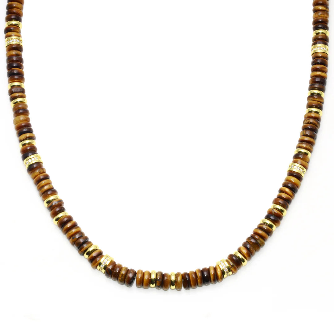 BROWN COLOR PUKKA GOLD NECKLACE