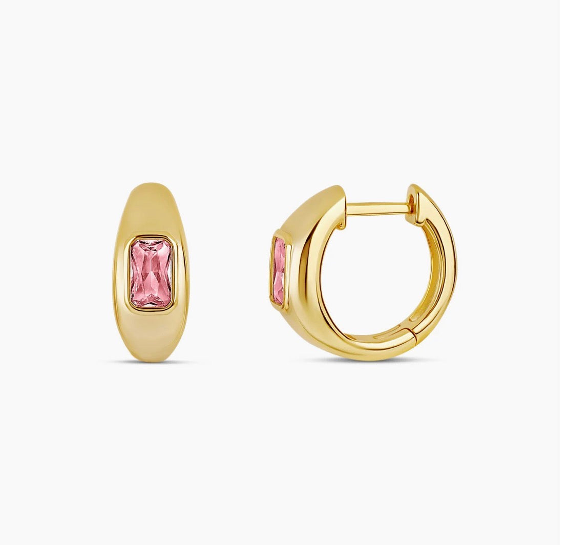 PINK SOLID STONE DOME HUGGIES