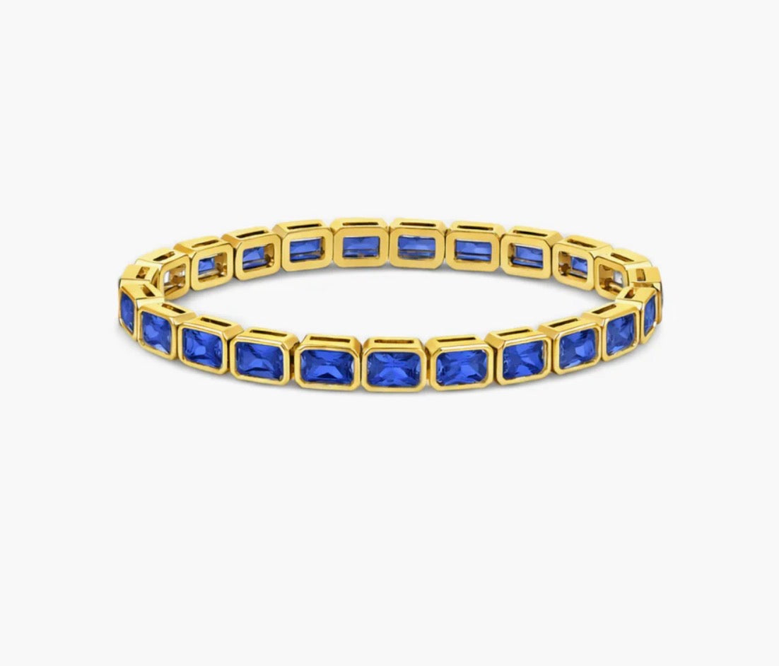 BLUE CLASSIC GLOW STRETCHY BRACELET