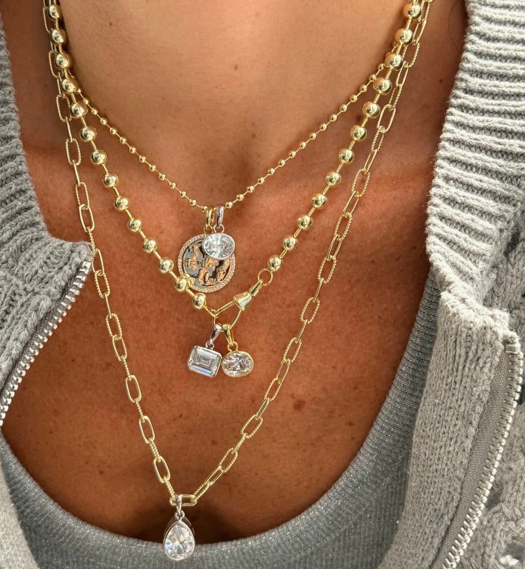 LONG PAPERCLIP NECKLACE