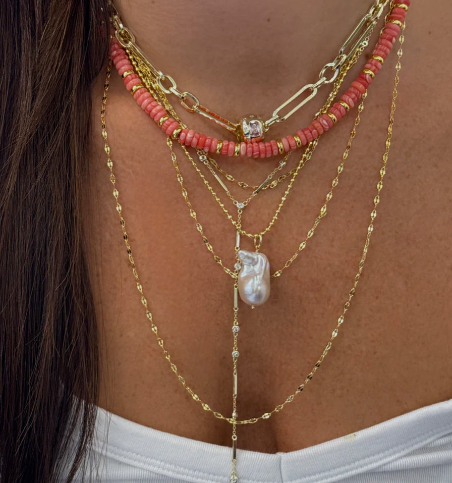 Coral Pukka Necklace
