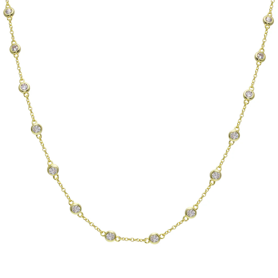 BEZEL STRAND NECKLACE