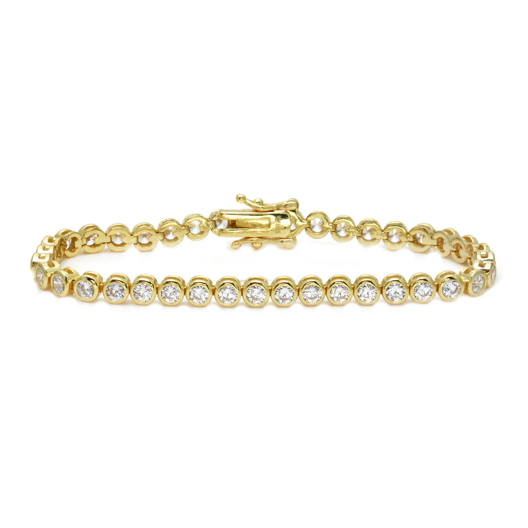 4 MM BEZEL TENNIS BRACELET