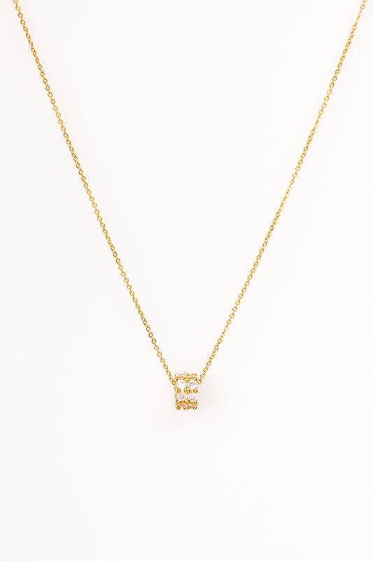 Bead Gold Short Necklace