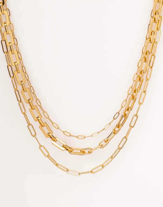 Layered chain necklace