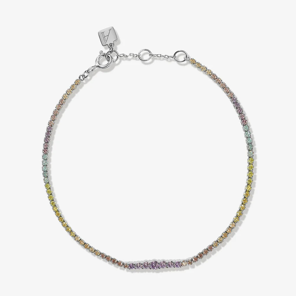 Rainbow Tennis Bracelet