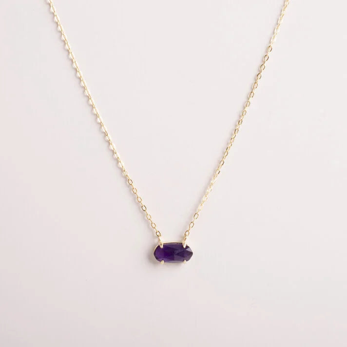 Purple Stone Necklace