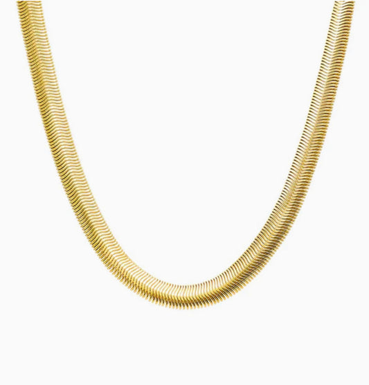 Flat Snake Chain Necklace