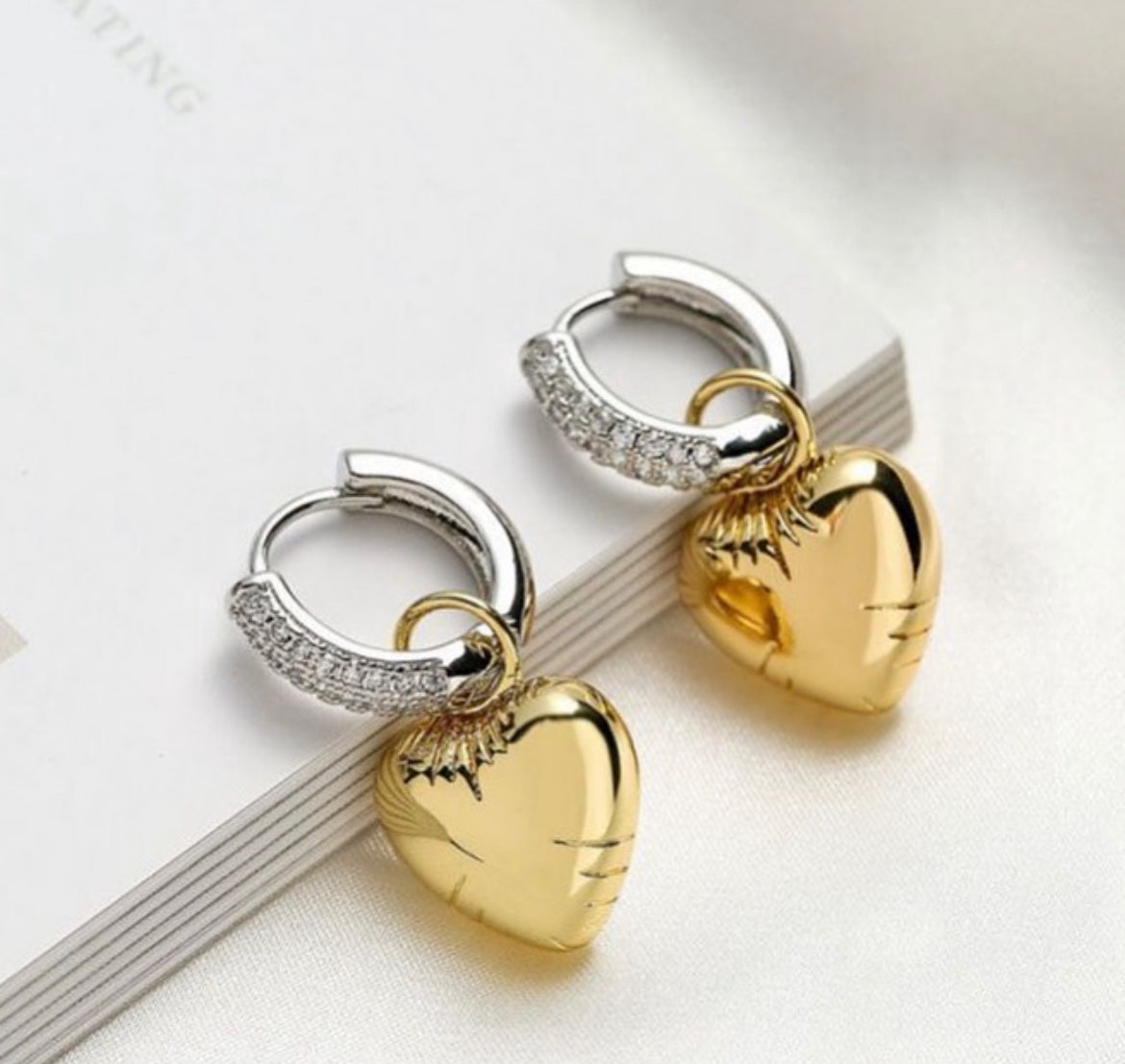 Heart Hoop Earrings