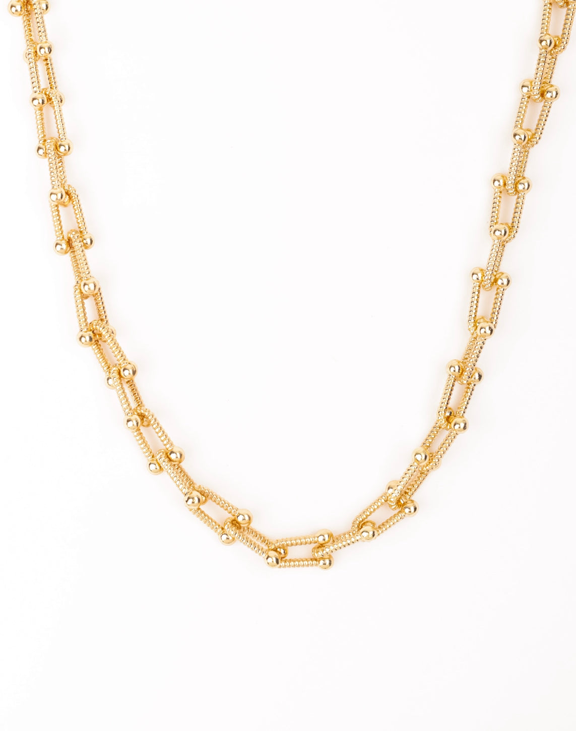 Link Gold Short Necklace