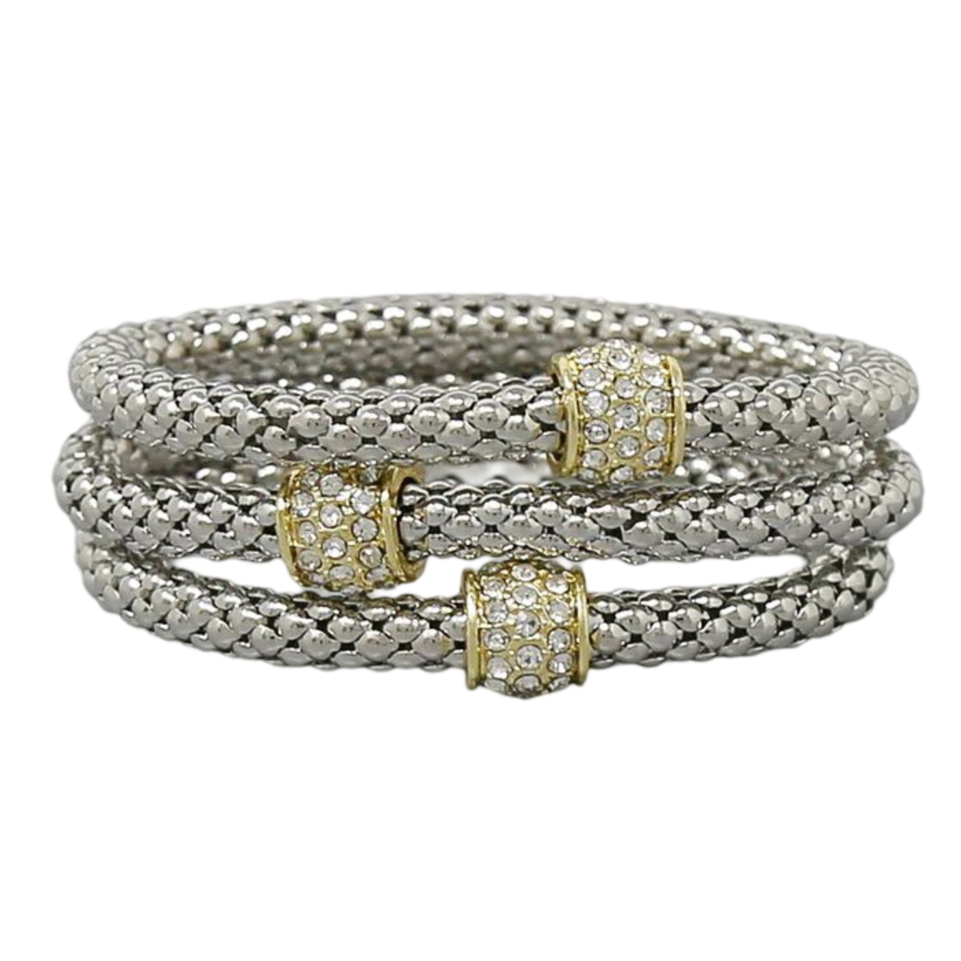 Pave Chain Bracelet Set