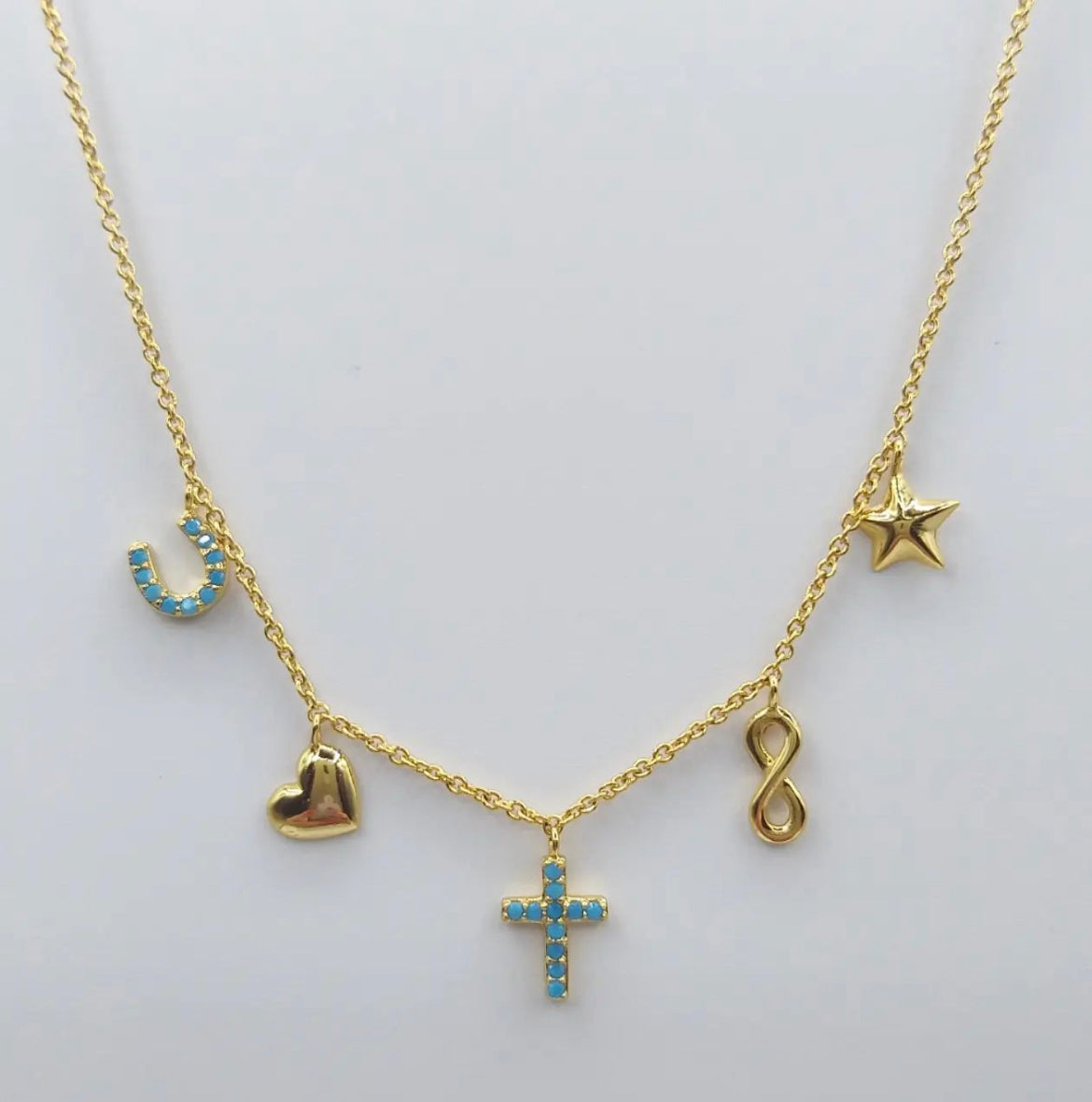 Cross charm necklace