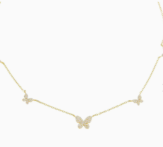 5 BUTTERFLY NECKLACE