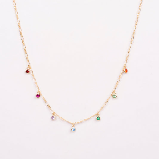 Color Bezel Necklace