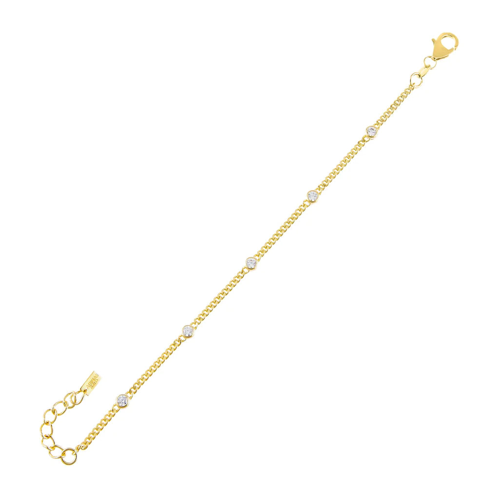 Bezel Cuban Chain Bracelet