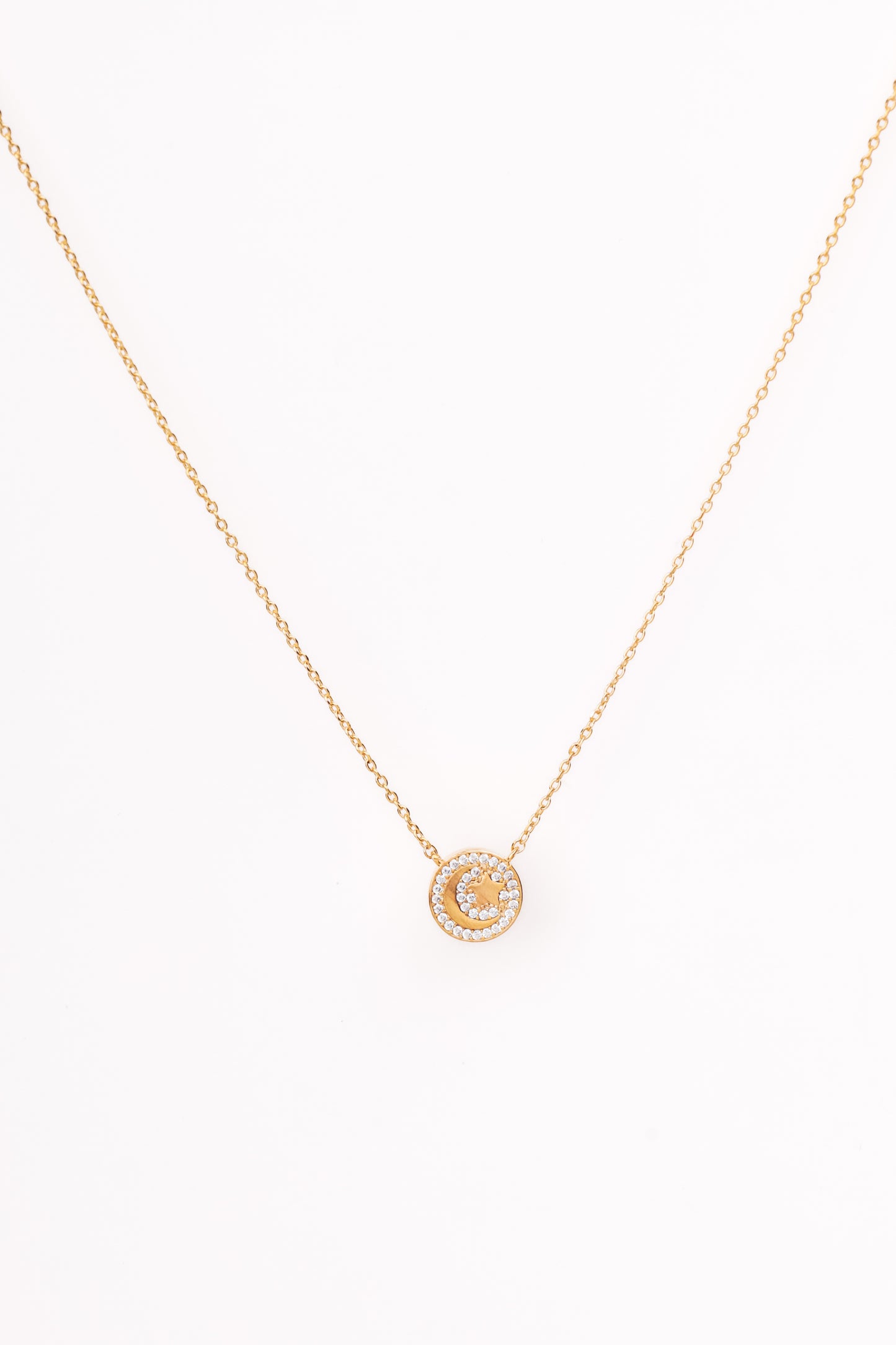 Moon and star necklace