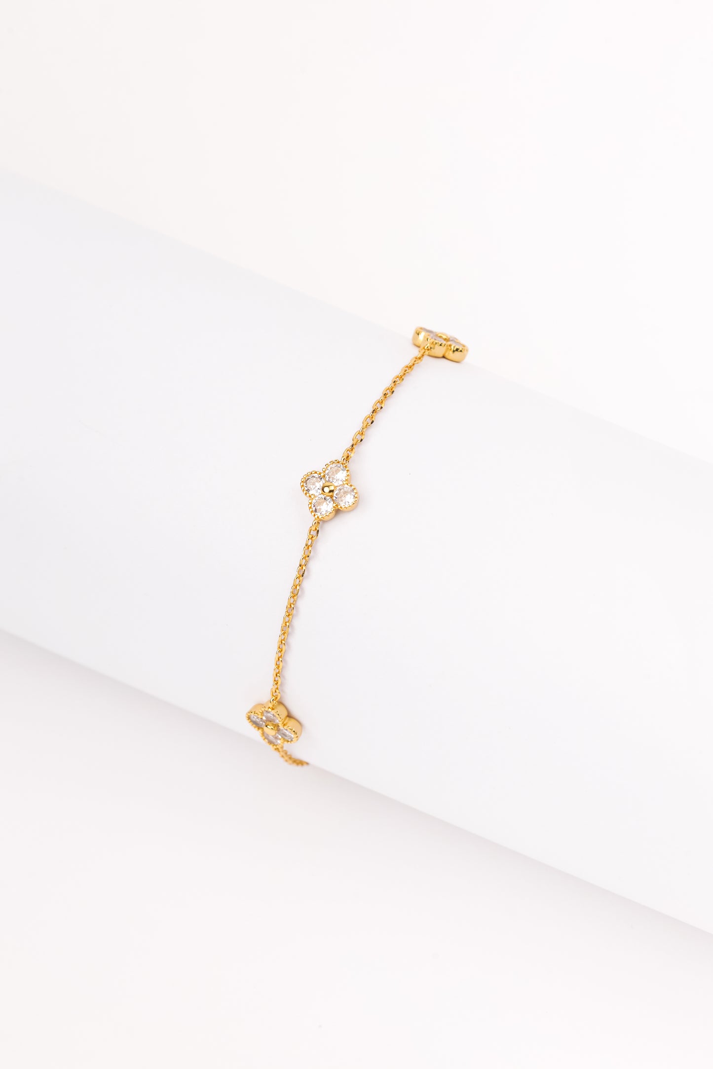 Pave Clover Bracelet