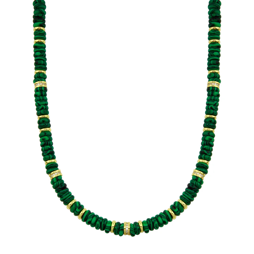 Green Pukka Gold Necklace