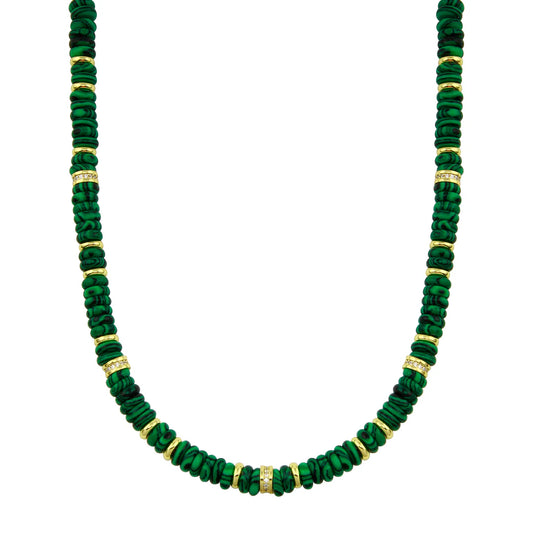 Green Pukka Gold Necklace