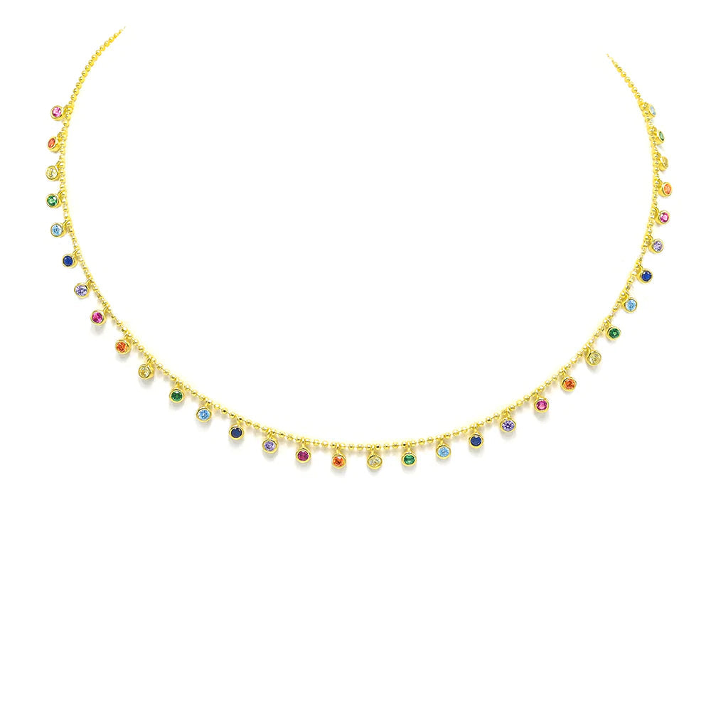 Multiple Color Rainbow Necklace