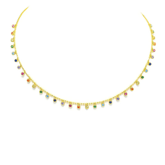 Multiple Color Rainbow Necklace