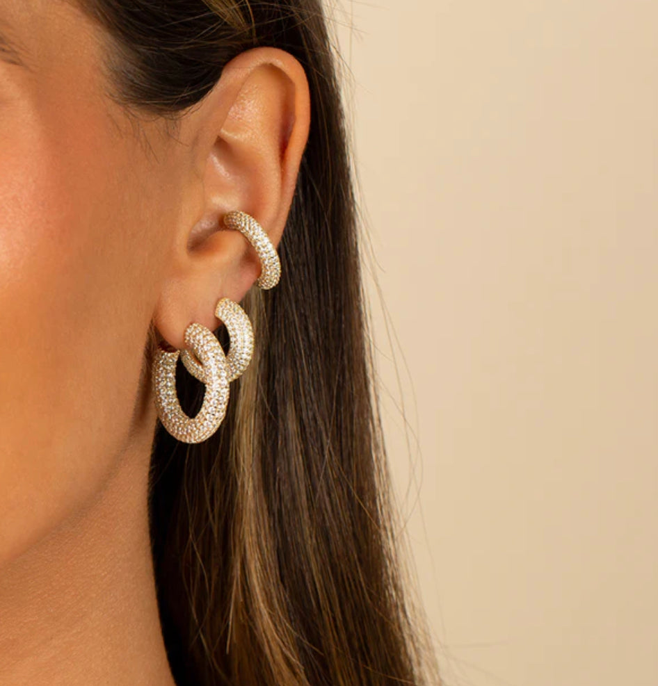 Pavé Jumbo Hoop Earring