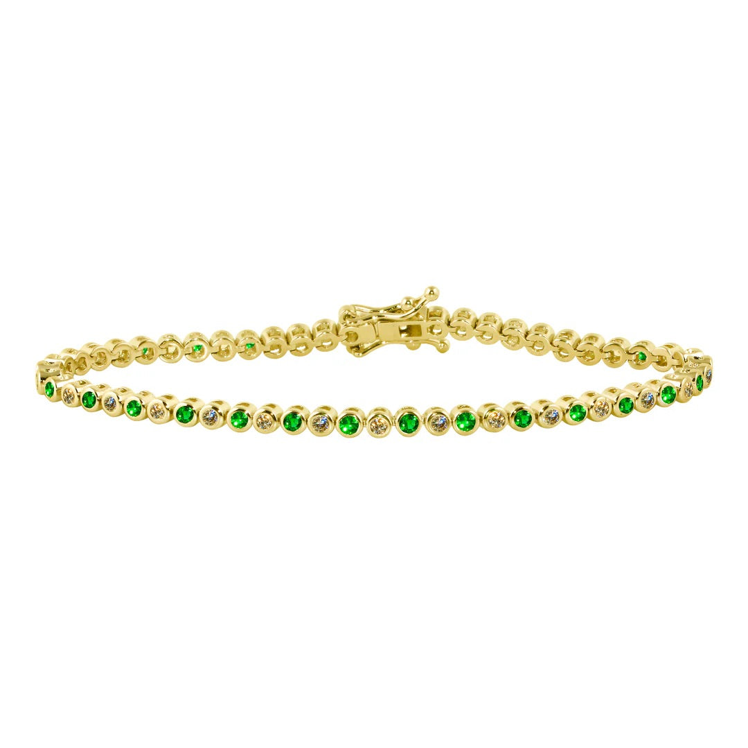 Green Mini Bezel Bracelet