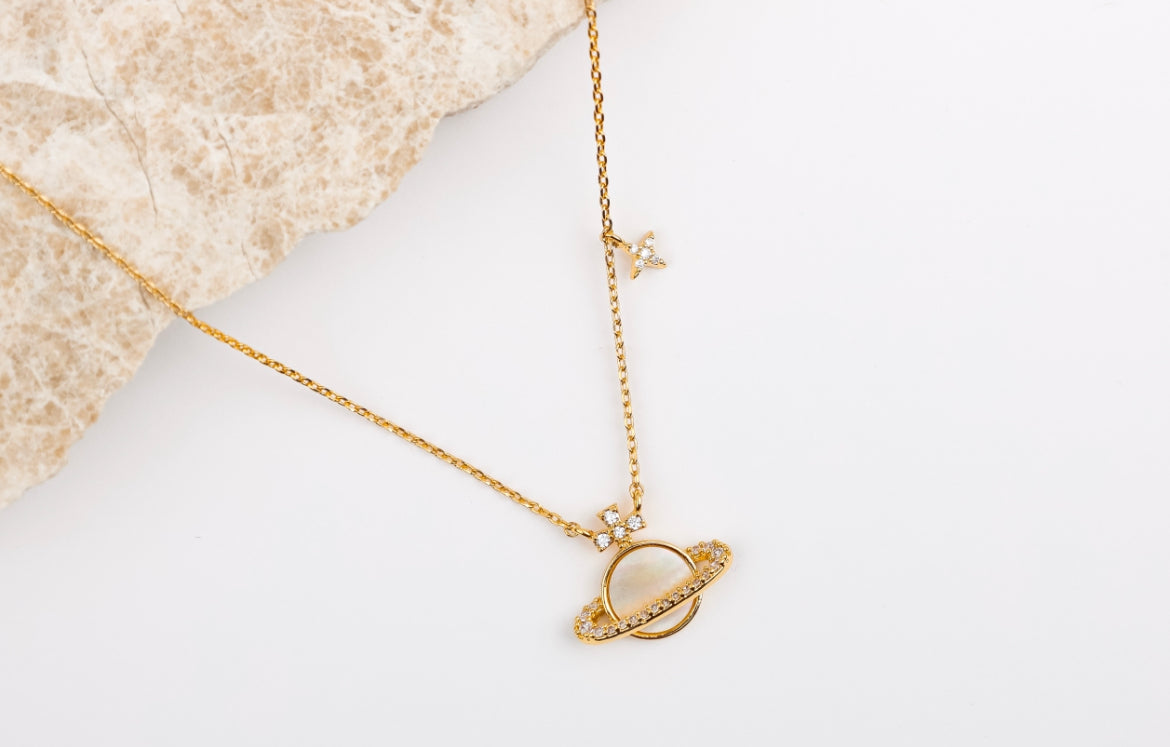 PLANET GOLD NECKLACE