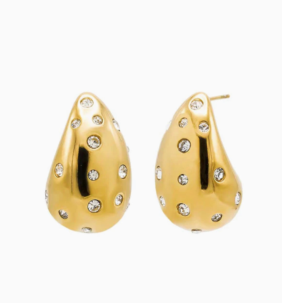 Teardrop Stud Earrings