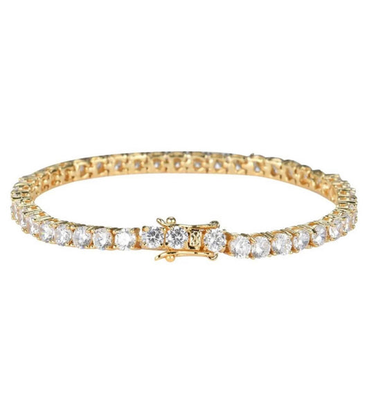 Gold Tennis Bracelet