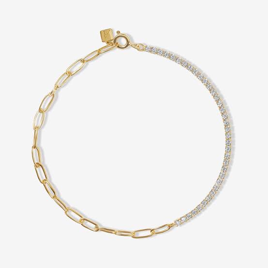 Gold Chain Tennis Bracelet