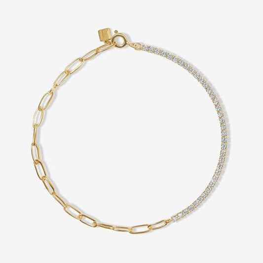 Gold Chain Tennis Bracelet