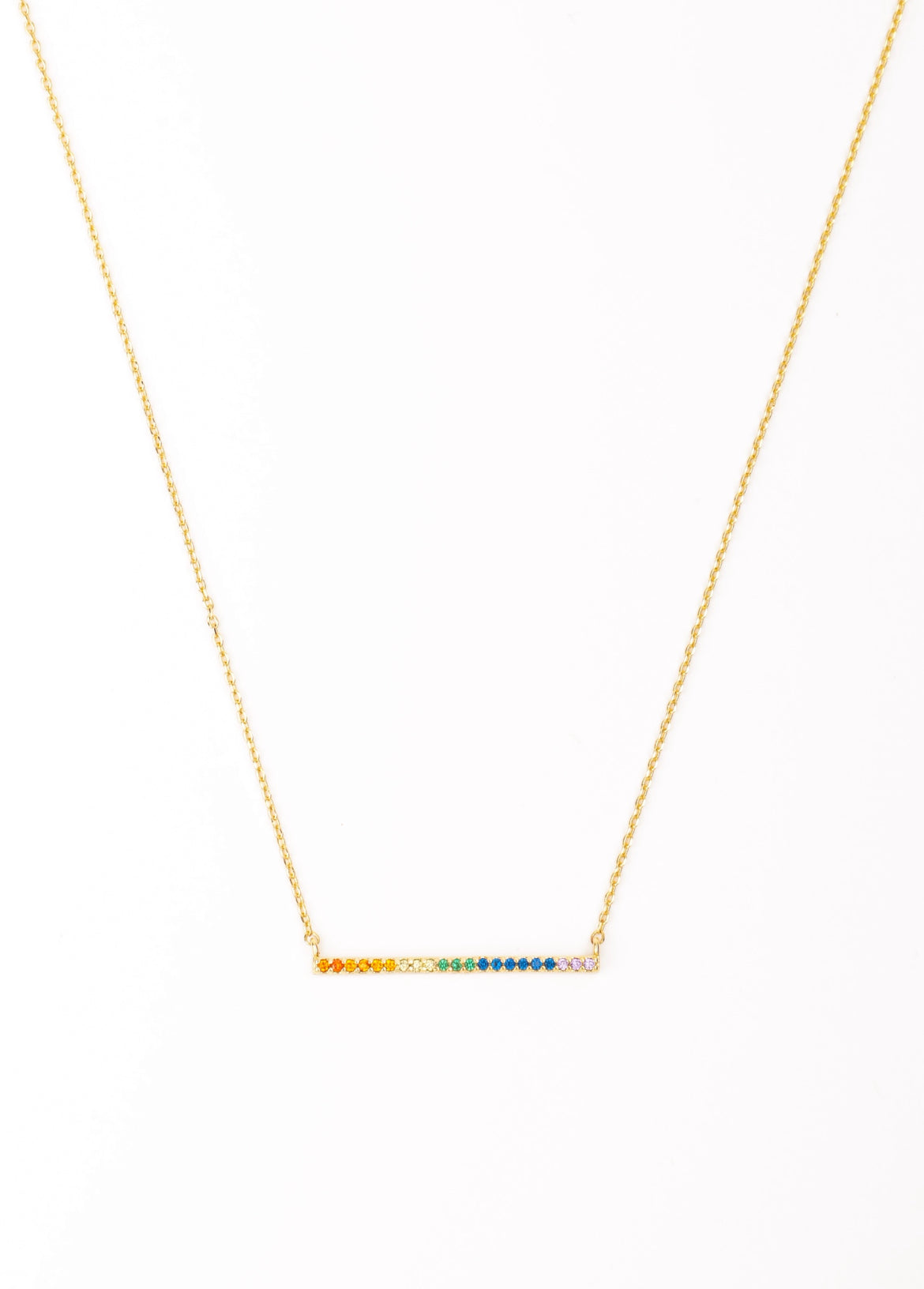 Multicolor Bar Necklace