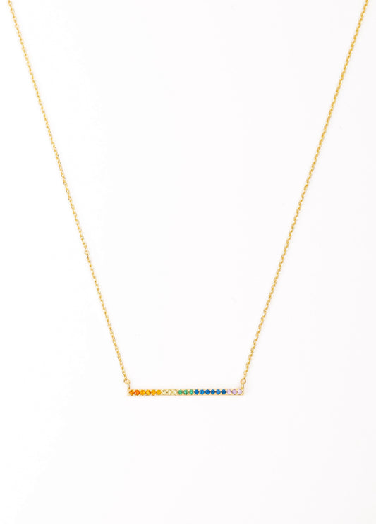 Multicolor Bar Necklace