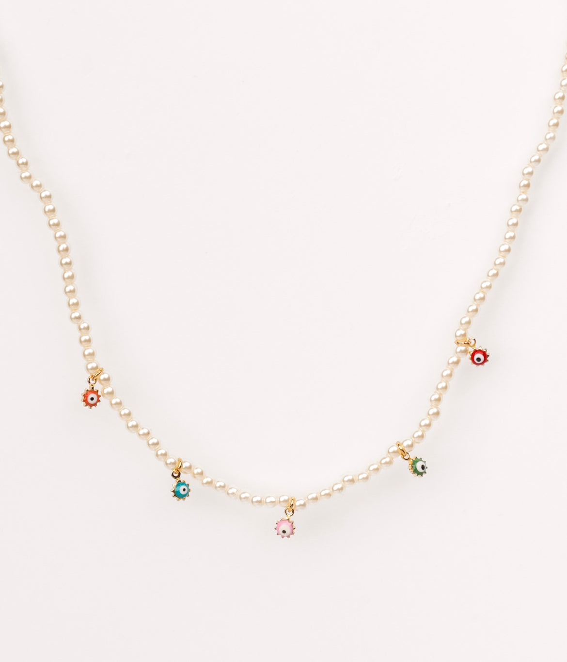 Evil Charm Pearl Necklace