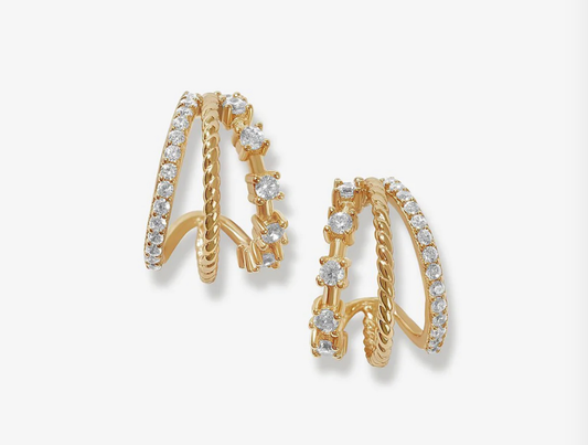 GOLD PAM EARRINGS