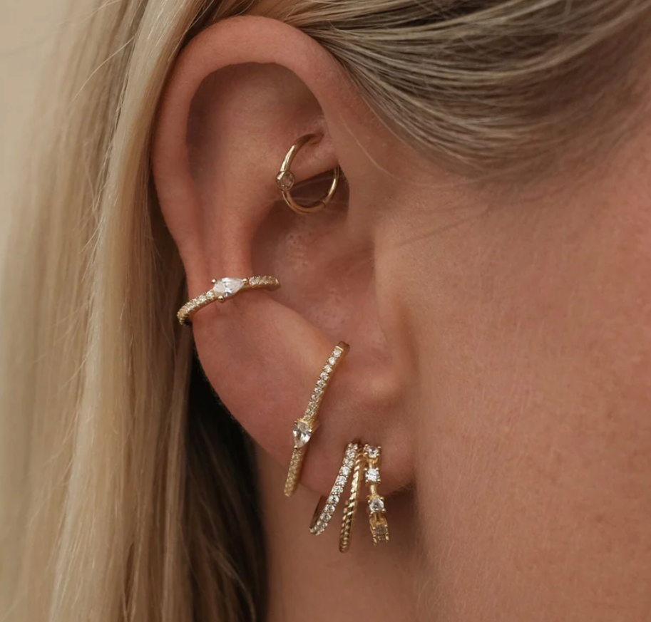 GOLD PAM EARRINGS