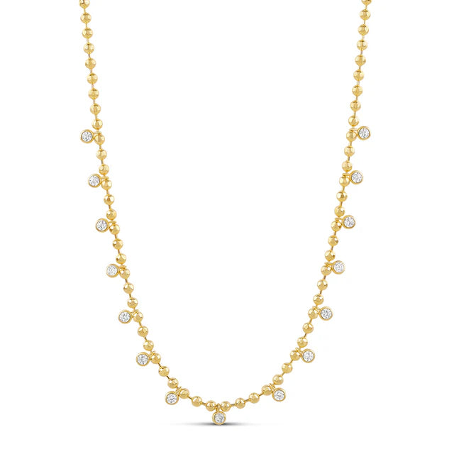 BEZEL DRIP NECKLACE